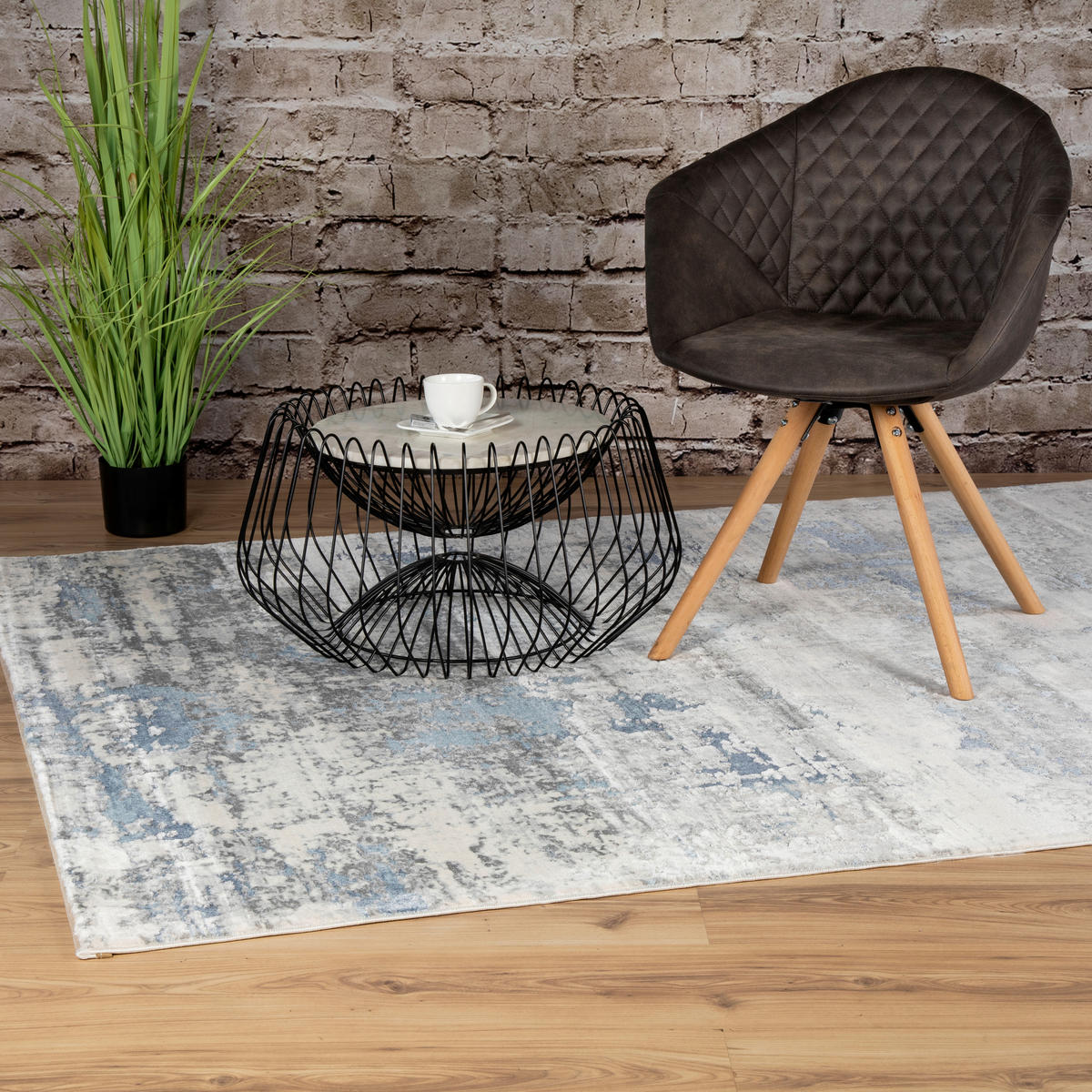 TKANA PREPROGA  Paris     80/150 cm    tkano  modra  - modra, Trend, umetna masa/tekstil (80/150cm) - Pierre Cardin