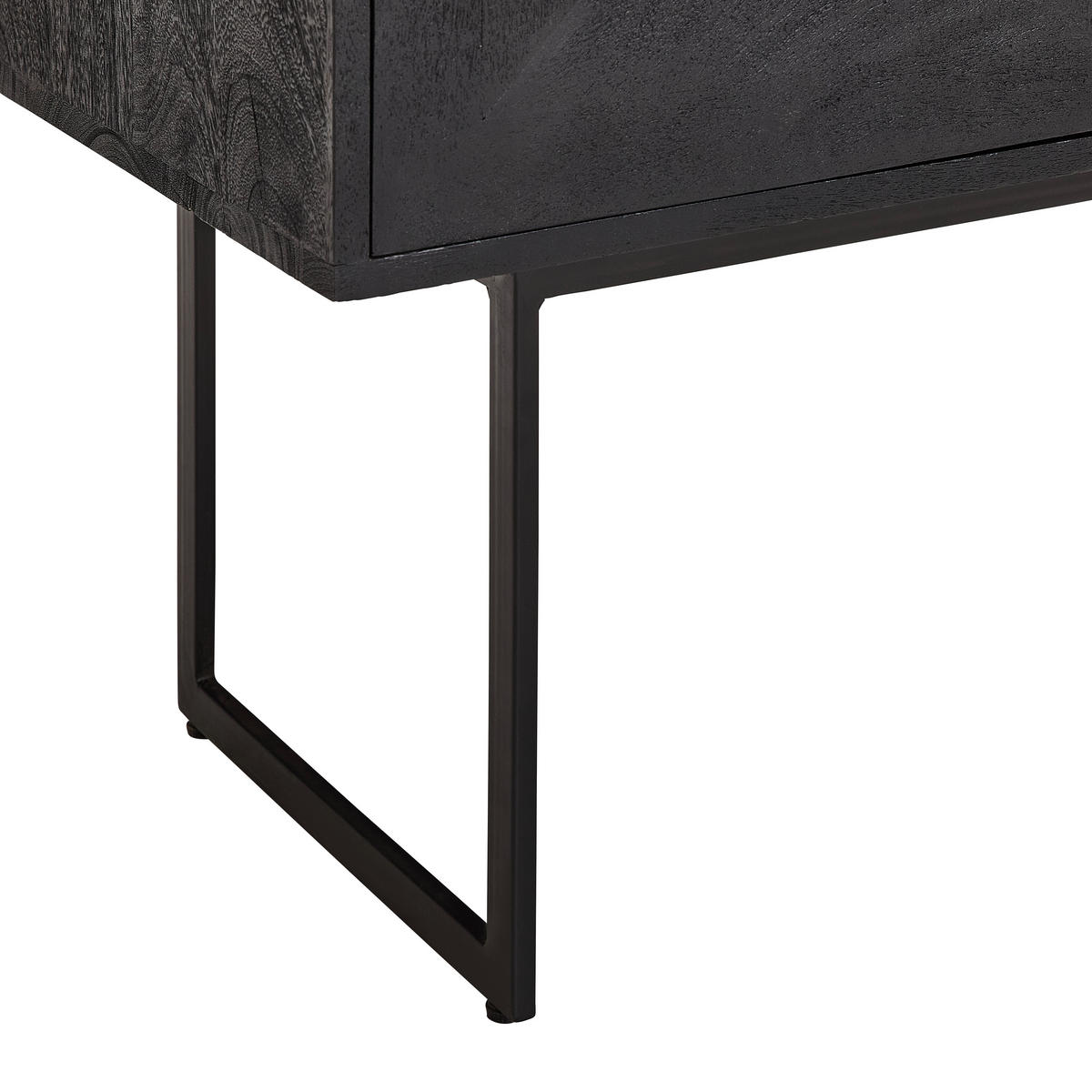HIGHBOARD  in 85/145/40 cm  - Schwarz, Design, Holz/Metall (85/145/40cm) - Livetastic