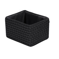 REGALKORB 19/15/12 cm   - Schwarz, Basics, Kunststoff/Textil (19/15/12cm) - Landscape