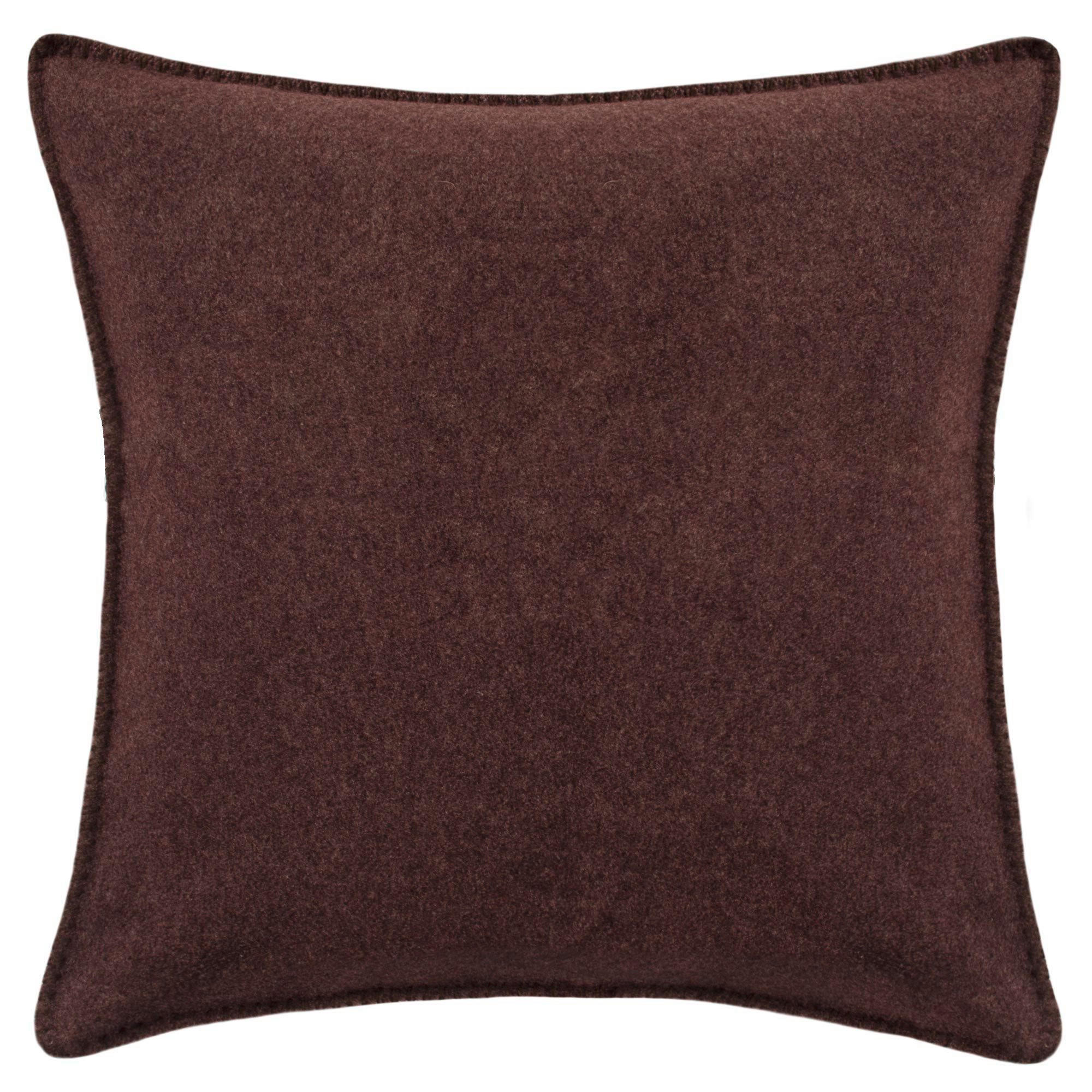 KISSENHÜLLE Soft-Fleece 50/50 cm  - Dunkelbraun, Basics, Textil (50/50cm) - Zoeppritz