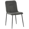 STUHL Cord Grau  - Schwarz/Grau, Design, Textil/Metall (43/83/56cm) - Xora