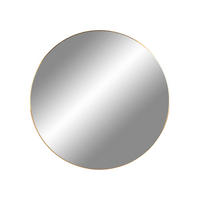 WANDSPIEGEL  - Orange, Design, Glas/Metall (60/0.5/60cm)