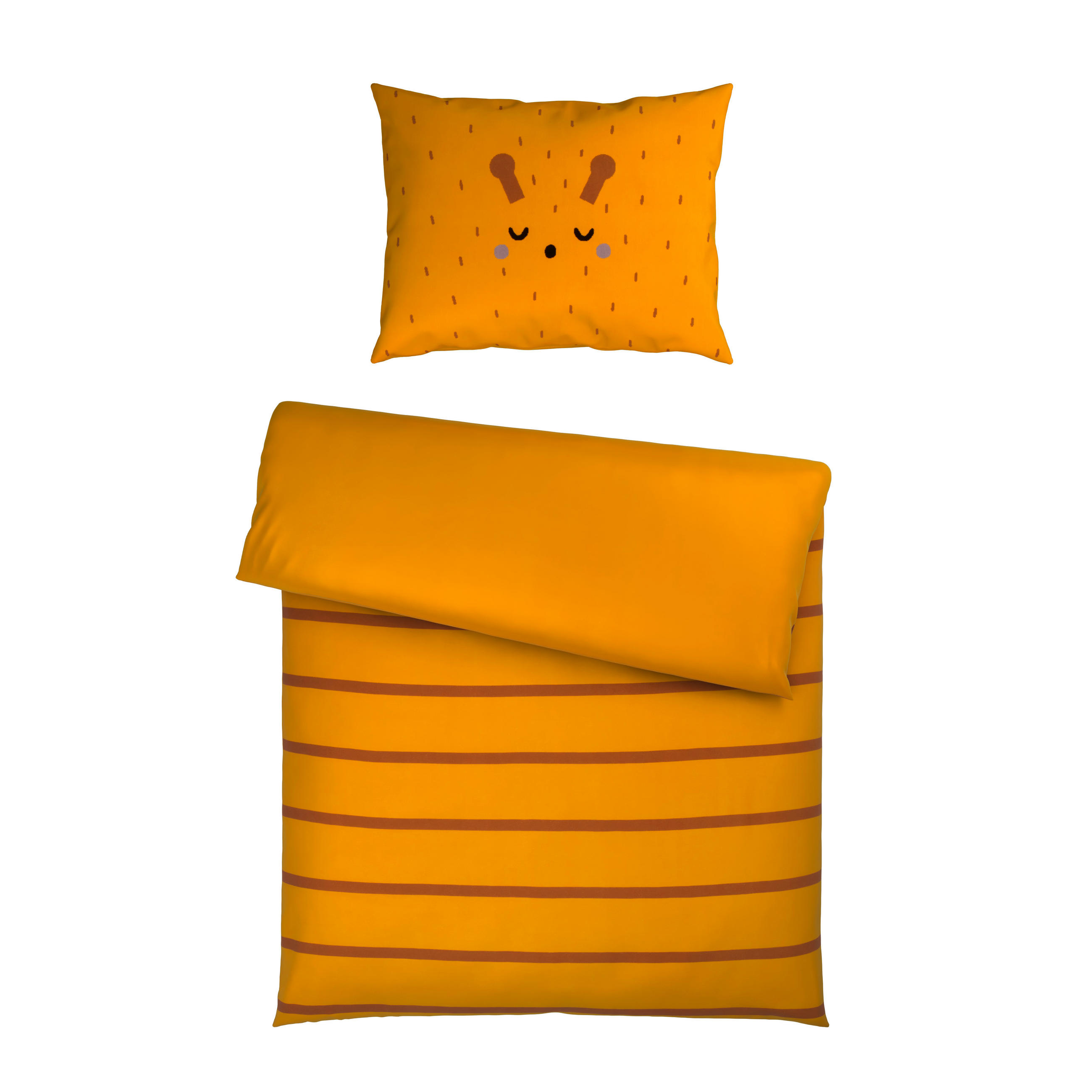 POVLEČENÍ PRO MIMINKO 100/135 cm  - hnědá/žlutá, Trend, textil (100/135cm) - Patinio