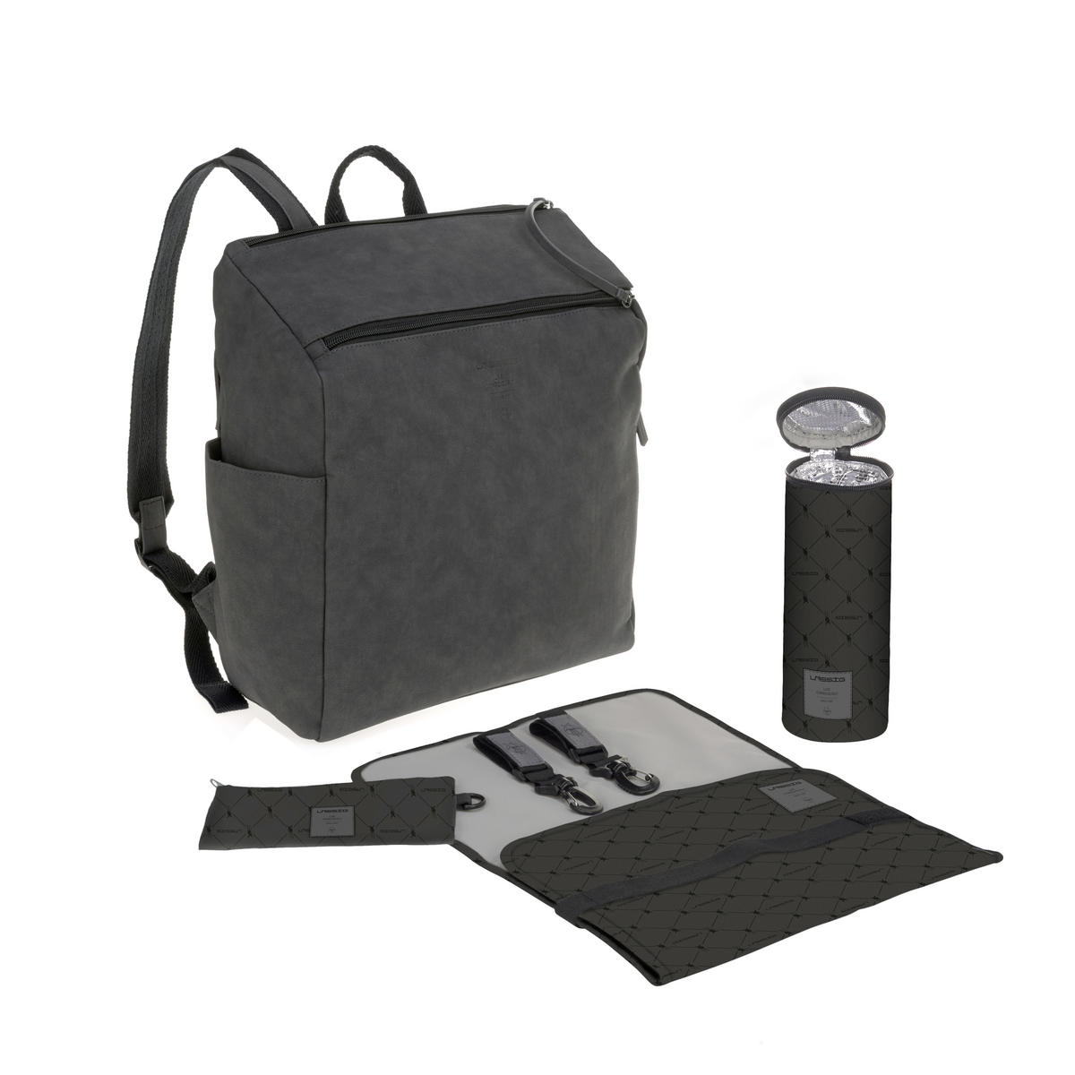 WICKELRUCKSACK Tender  - Anthrazit/Weiß, Trend, Textil (31/14/35cm) - Lässig