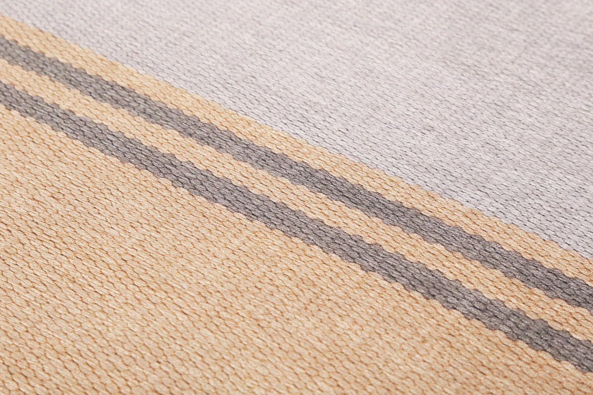 FLACHWEBETEPPICH 80/150 cm Camps Bay Braun, Grau, Orange  - Braun/Orange, KONVENTIONELL, Textil (80/150cm) - Esprit