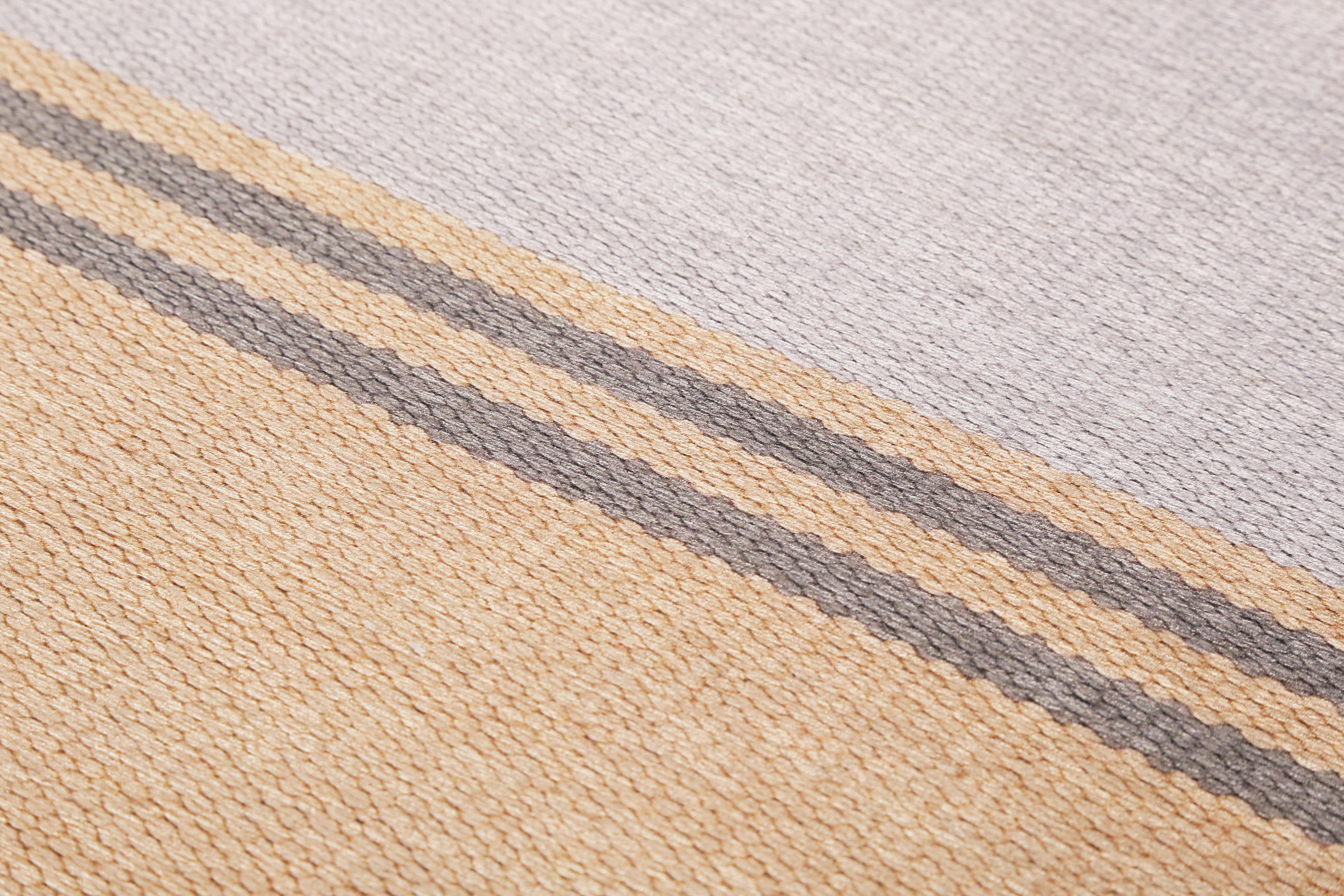 Thumbnail - Esprit Flachwebeteppich Camps Bay, Braun, Grau, Orange, Textil, Streifen, rechteckig, 120x170 cm, Hohenstein, Oeko-Tex® ...