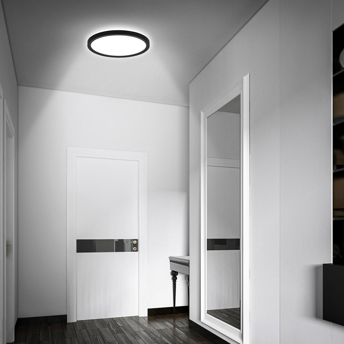 KUPAONSKA LED SVJETILJKA STRO MOVE  - crna, Basics, plastika (24/3cm)