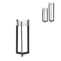 DEKOSCHALE - Klar/Schwarz, Basics, Metall (21/75cm)