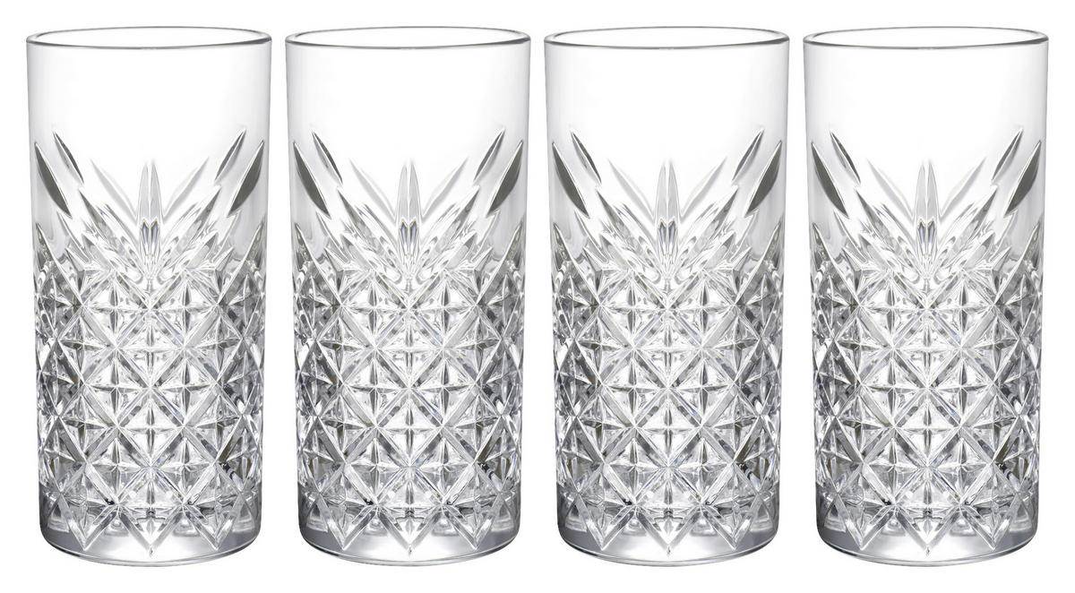LONGDRINKGLAS TIMELESS 4TLG. 295 ml 4-teilig  - Transparent, Basics, Glas (295ml) - Mäser