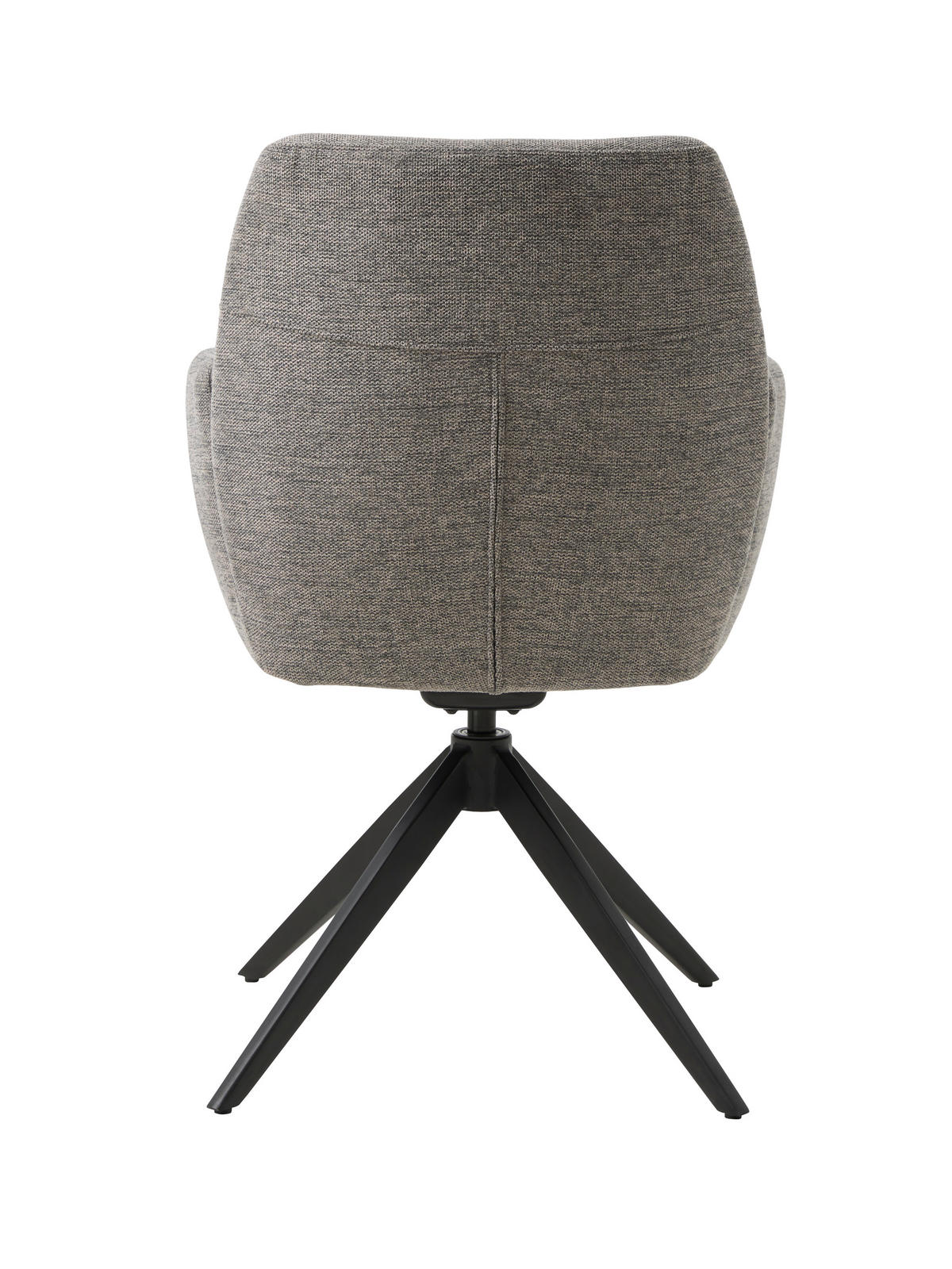 STOL MED ARMSTÖD  - svart/grå, Modern, metall/textil (57,5/88/62cm) - Livetastic