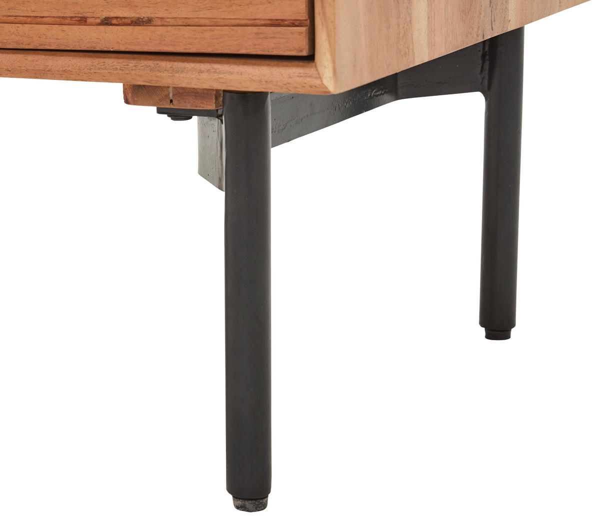 SIDEBOARD Doha  in 180/82/42 cm  - Schwarz/Naturfarben, KONVENTIONELL, Holz/Metall (180/82/42cm) - Livetastic