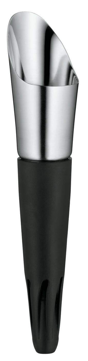 IZLIVNIK ZA VINO - barve nerjavečega jekla/črna, Konvencionalno, kovina/umetna masa (8cm) - WMF