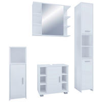 BADEZIMMER 4-teilig  in 120 cm  - Weiß, MODERN, Holzwerkstoff (120cm) - MID.YOU