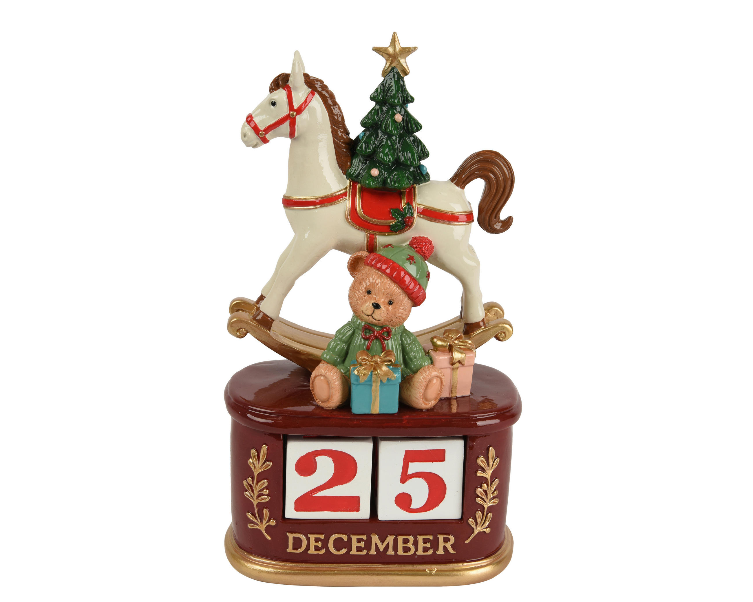 KARÁCSONYI FIGURA - többszínű, Basics, műanyag (13/23,5/7,5cm)