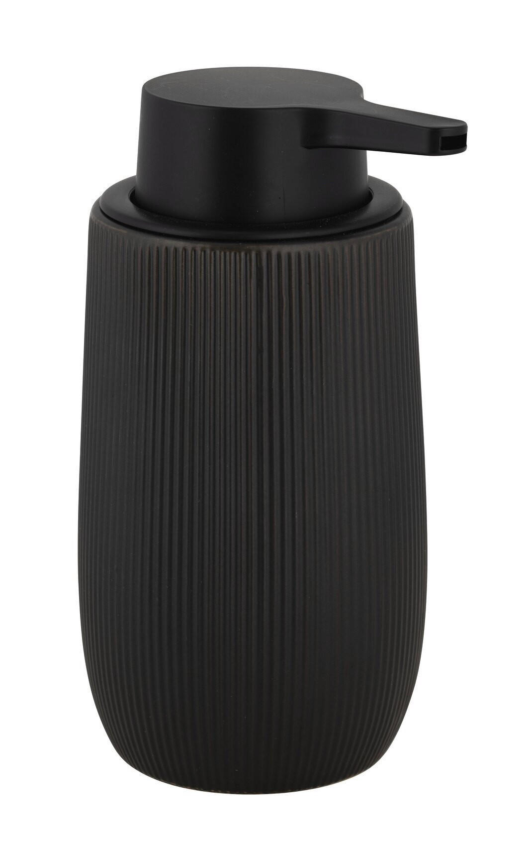 SEIFENSPENDER FABLO  - Schwarz, Basics, Keramik/Kunststoff (9,5/17,5/8cm) - Wenko