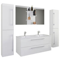 BADRUM 178 cm  - vit/aluminiumfärg, Modern, metall/trämaterial (178cm) - MID.YOU