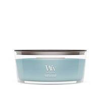 MIRISNA SVEĆA  svetloplava  - svetloplava, Osnovno, staklo/drvo (12/9/19cm) - WoodWick