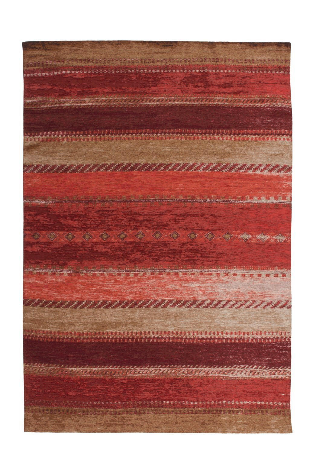 FLACHWEBETEPPICH 155/230 cm Blaze 200 Multi / Rot Multicolor, Rot  - Rot/Multicolor, KONVENTIONELL, Textil (155/230cm)