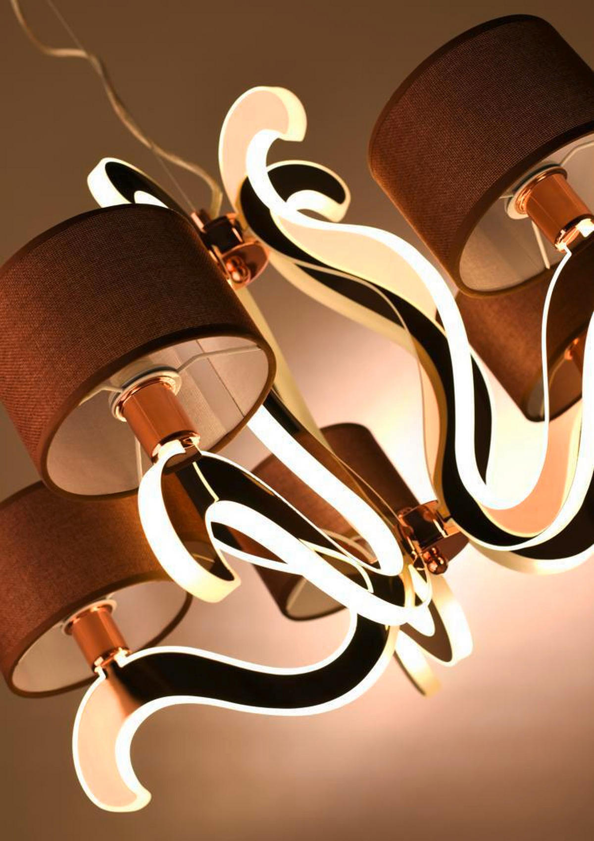 PENDELLAMPA Ambrosia 60/60/180 cm  - svart/guldfärgad, Klassisk, metall (60/60/180cm)
