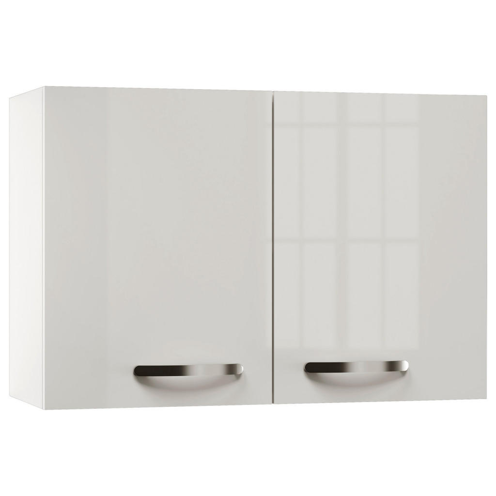 Thumbnail - FlexWell Küchenoberschrank, Weiß, Weiß Hochglanz, Metall, 1 Fächer, einzeln stellbar, 80x54.8x32 cm, Made in Germany, hä...