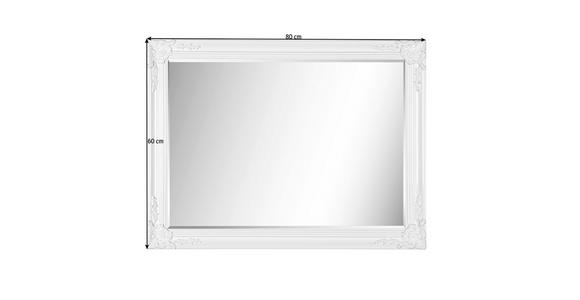 WANDSPIEGEL 60/80/3,3 cm    in rechteckig  - Weiß, LIFESTYLE, Holz (60/80/3,3cm) - Carryhome