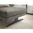 ECKSOFA in Flachgewebe Grün  279-327/176-217 cm  - Schwarz/Grün, Design, Textil/Metall (279-327/176-217cm) - Dieter Knoll