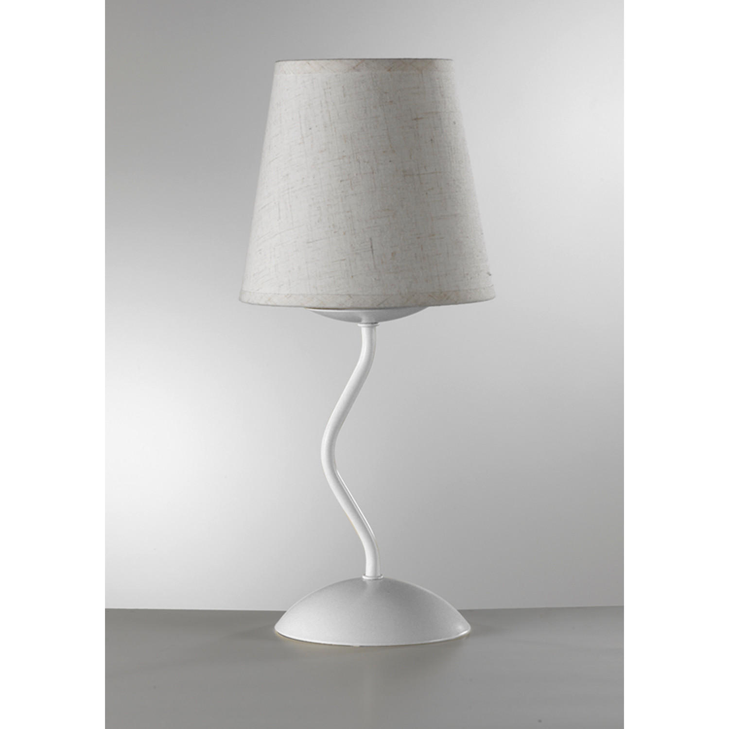 NACHTTISCHLEUCHTE 16/37 cm   - Weiß, KONVENTIONELL, Metall (16/37cm)