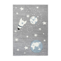 KINDERTEPPICH 80/150 cm Yowah  - Silberfarben, Trend, Kunststoff/Textil (80/150cm) - Kayoom