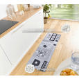 KÜCHENLÄUFER 50/150 cm Cook & Clean Grau, Schwarz, Weiß  - Schwarz/Weiß, Design, Kunststoff (50/150cm) - Esposa