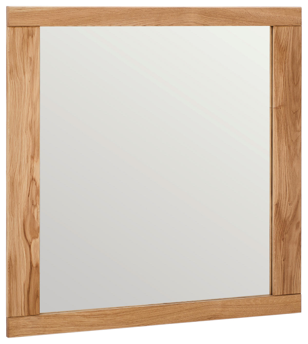 WANDSPIEGEL 80/80/2 cm    in quadratisch  - Eichefarben, KONVENTIONELL, Glas/Holz (80/80/2cm) - Carryhome