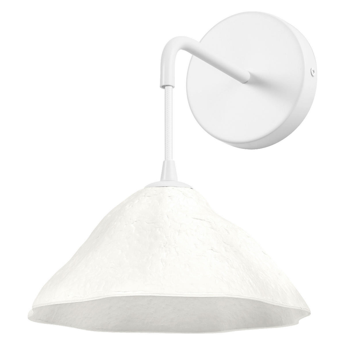 WANDLEUCHTE 21.9/27.2/26 cm   - Basics, Papier/Metall (21.9/27.2/26cm) - Osram