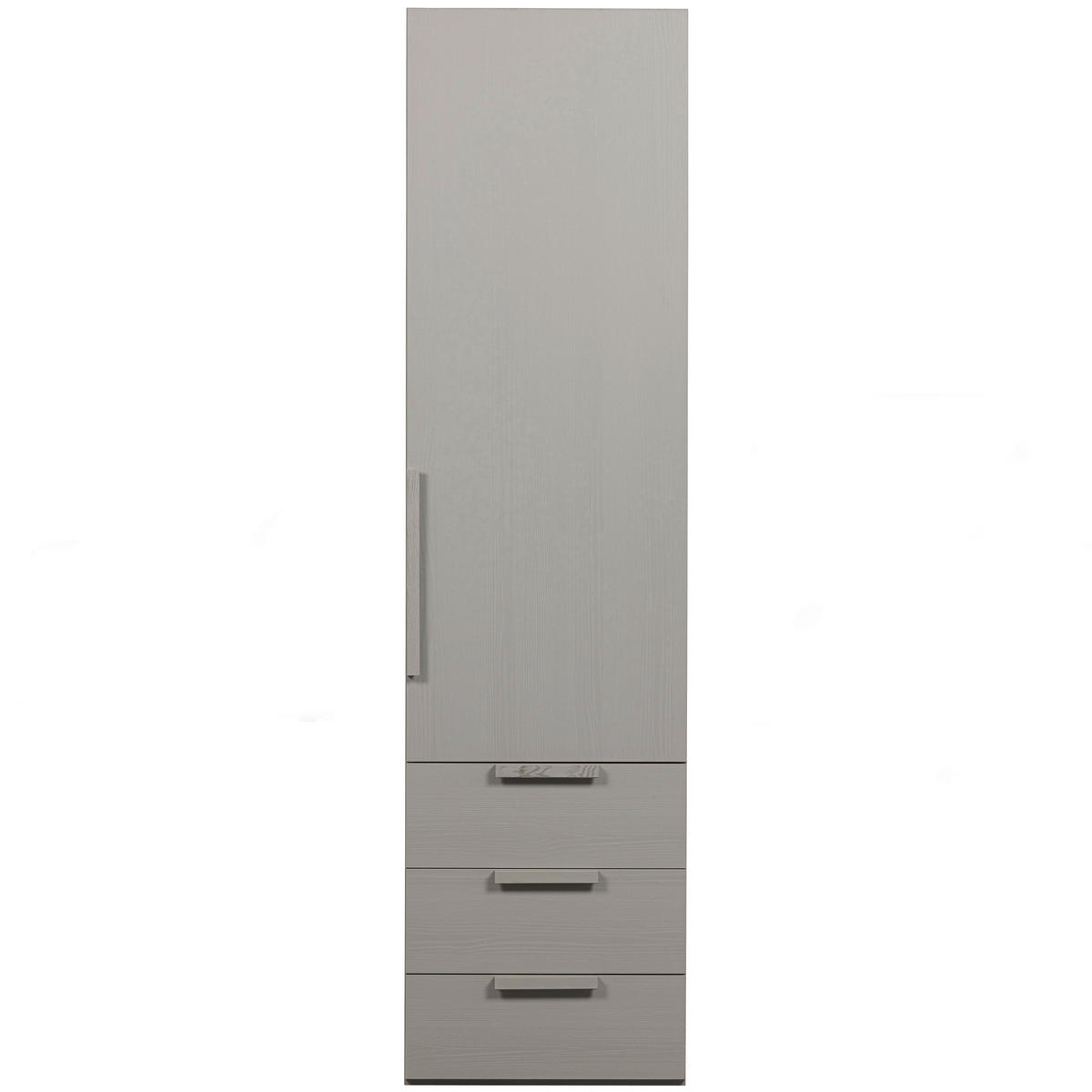 DREHTÜRENSCHRANK 55/210/58 cm 1-türig Grau  - Grau, Design, Holz (55/210/58cm) - Livetastic