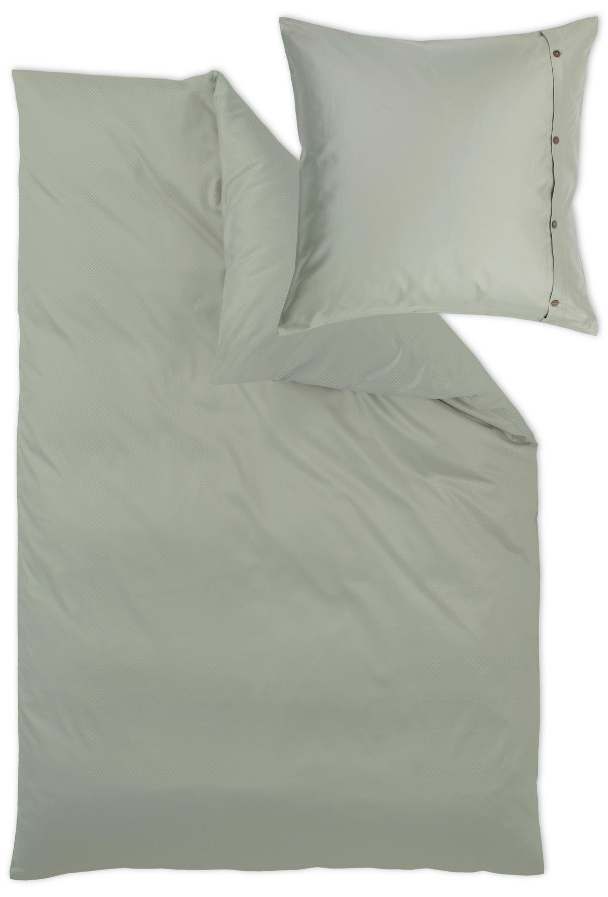 POSTELJNINA TENDER 140/200 cm damast žajbljevo zelena  - žajbljevo zelena, Konvencionalno, tekstil (140/200cm) - Curt Bauer