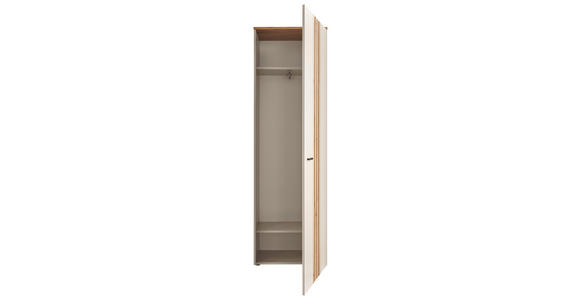 GARDEROBENSCHRANK in 60/197/38 cm - Kaschmir/Eichefarben, Basics, Holzwerkstoff/Kunststoff (60/197/38cm) - Xora
