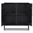 HIGHBOARD  in 100/110/35 cm  - Schwarz/Naturfarben, Design, Holz/Holzwerkstoff (100/110/35cm) - Landscape