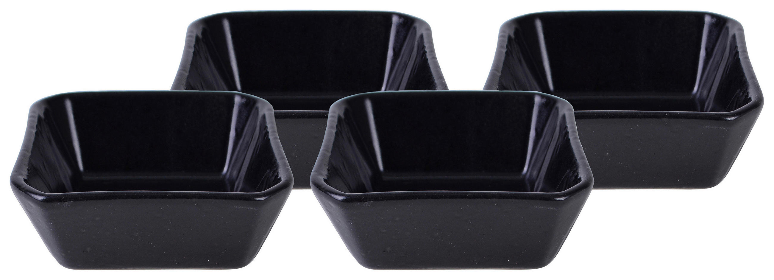 DIPSCHALENSET Streat Food  - Schwarz, Basics, Keramik (8,5/8,5cm) - Creatable