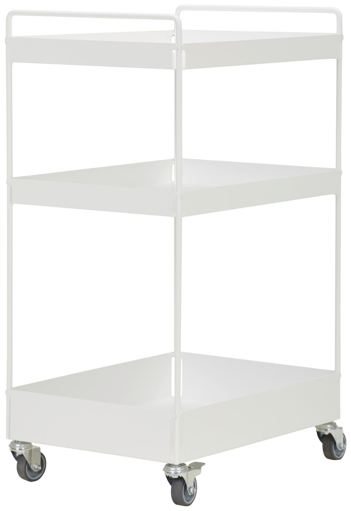 SERVIERWAGEN Weiß  - Weiß, Design, Metall (47/77/35cm) - MID.YOU