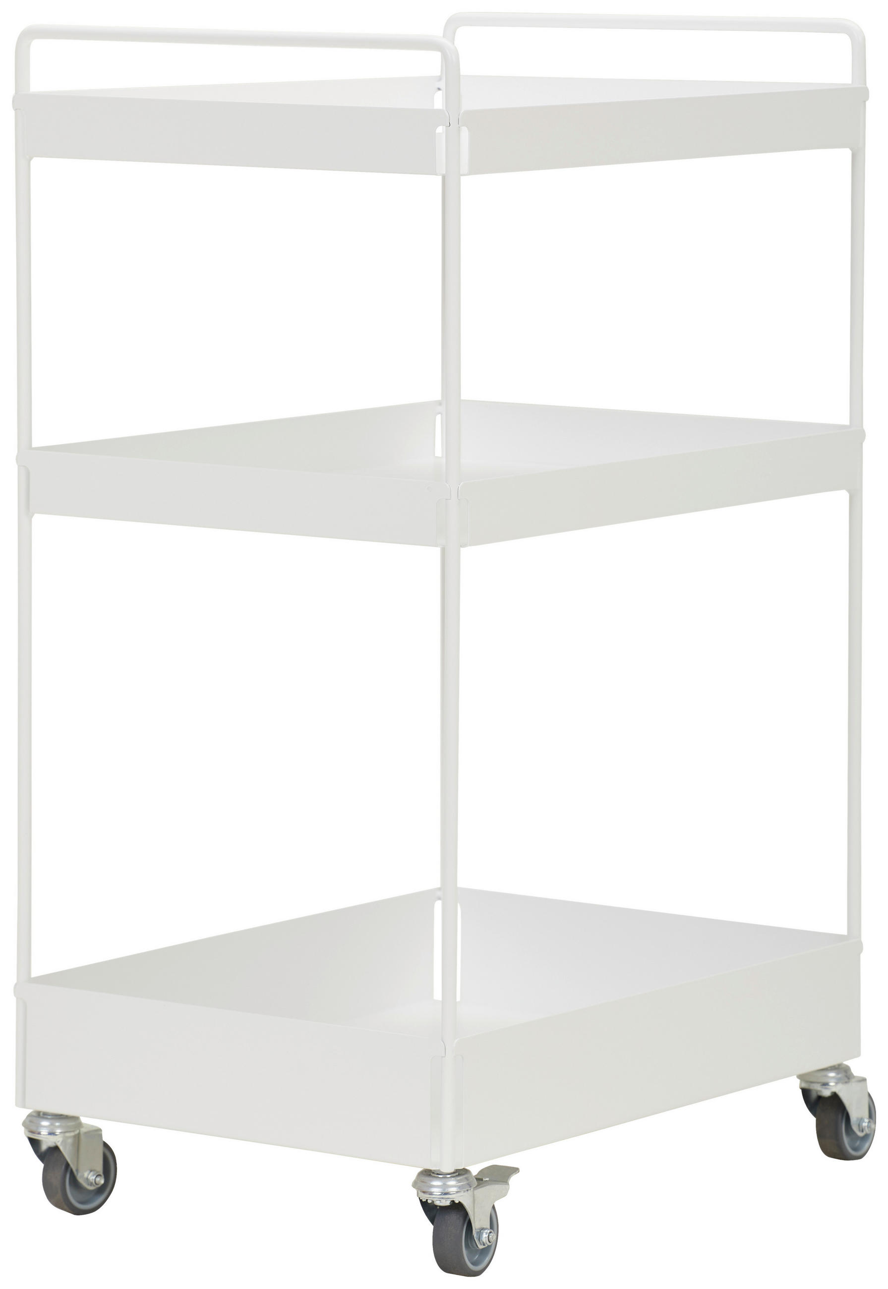 Mid.you Servierwagen Weiß 47x77x35 cm