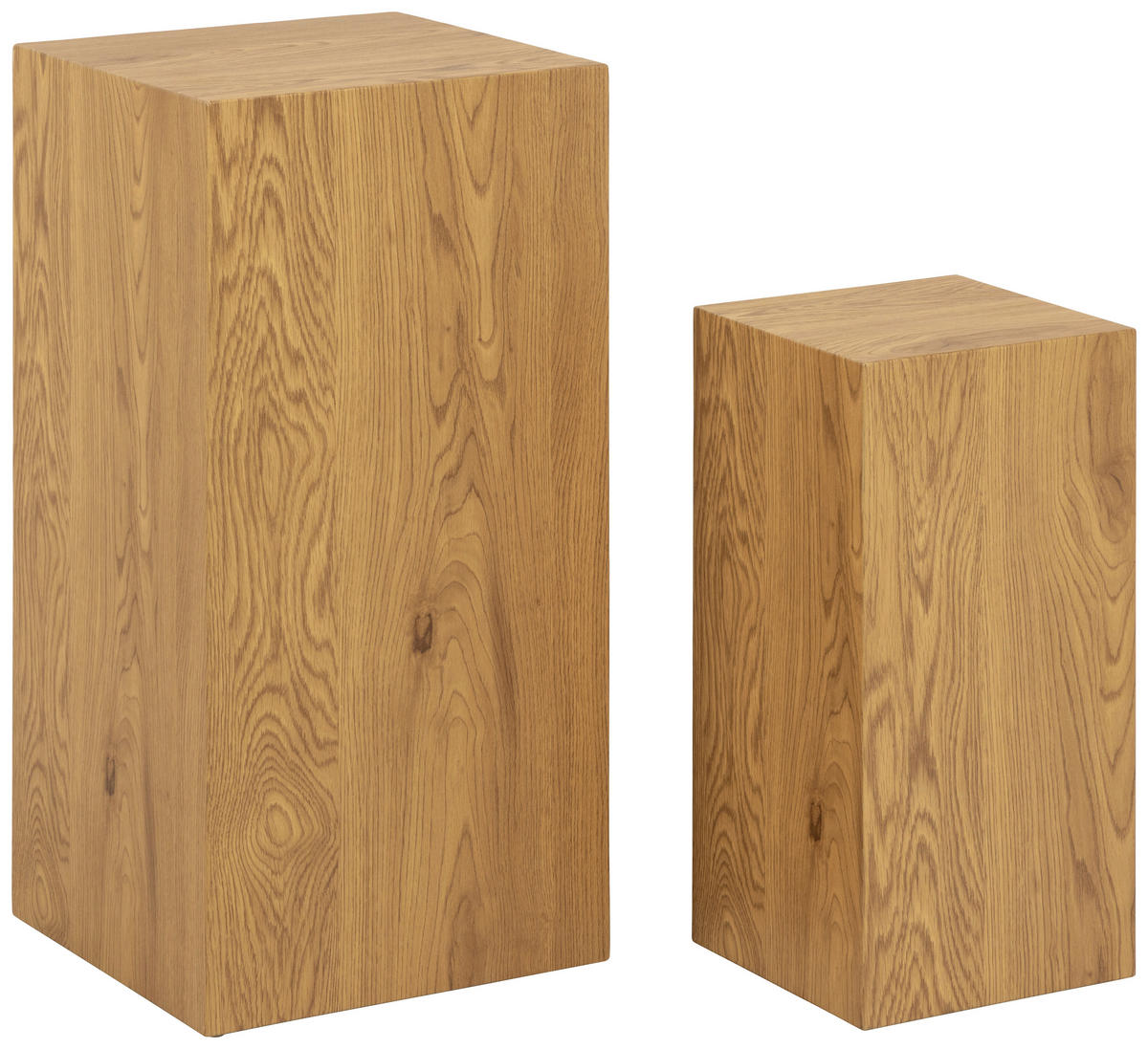 BLUMENSÄULE Papier, Holzwerkstoff  - Eichefarben, Design, Papier/Holzwerkstoff (35/70/35cm) - Livetastic