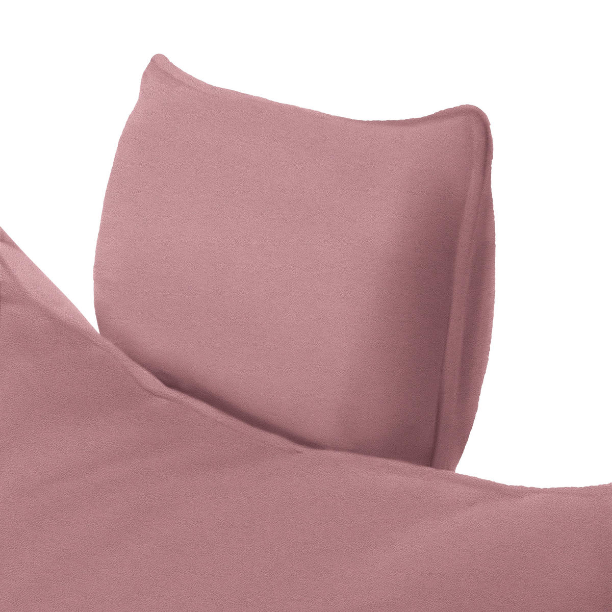 ECKSOFA PRATO Rosa Flachgewebe  - Schwarz/Rosa, MODERN, Textil/Metall (176/292cm) - MID.YOU