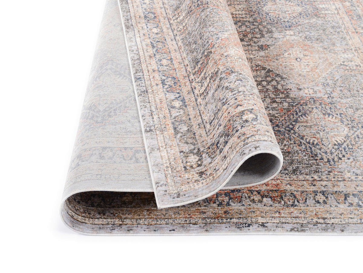 WEBTEPPICH 65/130 cm Trojes Grau  - Grau, Design, Textil (65/130cm) - Novel