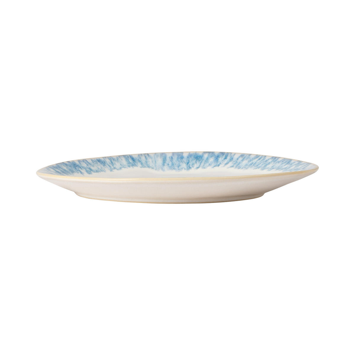SPEISETELLERSET Blau, Weiß Hochglanz 27 cm BRISA  - Blau/Weiß Hochglanz, Basics, Keramik (27cm) - Costa Nova