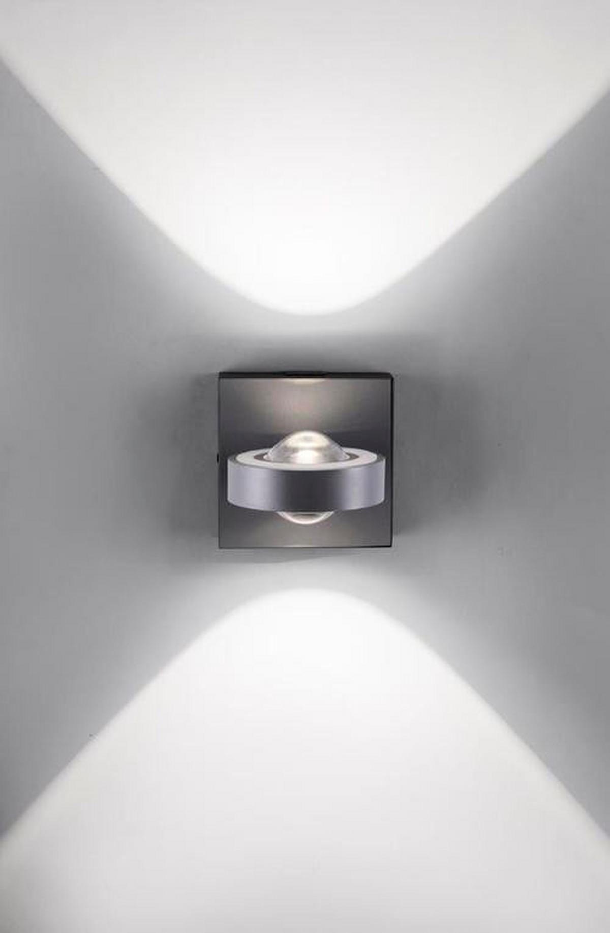 LED-WANDLEUCHTE 15,7/13/13 cm    - Anthrazit, Design, Metall (15,7/13/13cm) - Paul Neuhaus