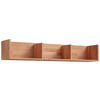 WANDREGAL 130/22/25 cm  - Kernbuche, Natur, Holz (130/22/25cm) - Linea Natura
