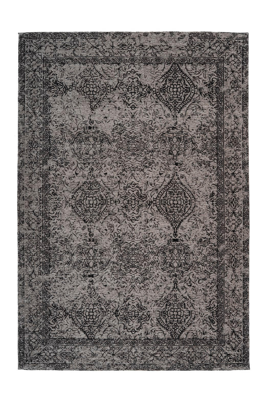 FLACHWEBETEPPICH 160/230 cm Iglesia 300 Grau / Schwarz Grau, Schwarz  - Schwarz/Grau, KONVENTIONELL, Textil (160/230cm)