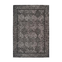 FLACHWEBETEPPICH 120/170 cm Iglesia 300 Grau / Schwarz Grau, Schwarz  - Schwarz/Grau, KONVENTIONELL, Textil (120/170cm)