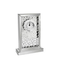 Ceas De Masă 28,6/43/9,8 cm   - argintiu, Trend, sticlă/material pe bază de lemn (28,6/43/9,8cm) - Ambia Home