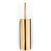 WC-BÜRSTE in Metall  Kunststoff   - Goldfarben, Basics, Kunststoff/Metall (9/38/9cm) - Sadena