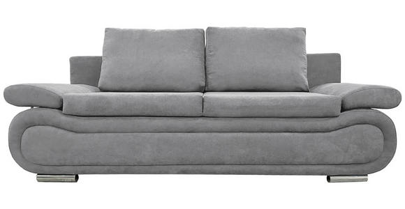 SCHLAFSOFA Jacquard Dunkelgrau  - Chromfarben/Dunkelgrau, Design, Textil (200/78/90cm) - Venda