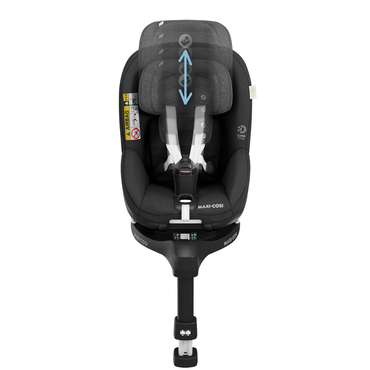 AUTO-SEDIŠTE ZA DECU  Mica Pro Eco  - crna, Osnovno, tekstil/metal (44,2/64,8/68,3cm) - Maxi-Cosi